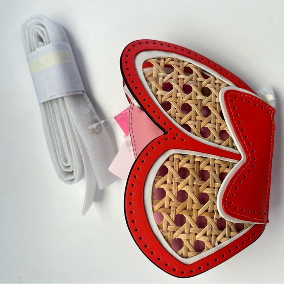 Kate Spade Wing It Wicker Butterfly Coin Purse On A Chain - Picture 2 of 9